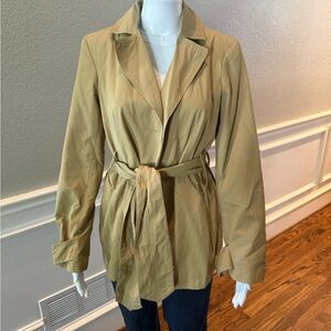 Women’s Light Tan Belted Trench Coat